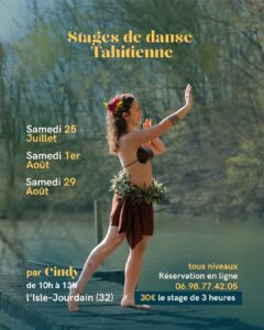 stage danse tahitienne l'isle jourdain